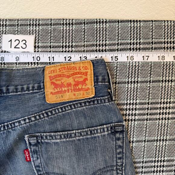 Levi's 514 Men's Jeans Light Wash Denim Straight Fit Size 29x32 - Picture 2 of 9